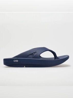 Oofos Ooriginal Recovery Thong Sandals Size 10 Navy Blue